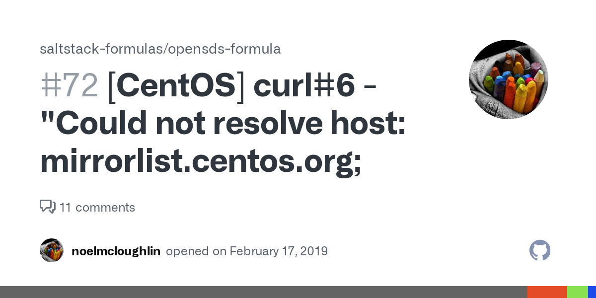 CentOS 7 解决 `Could not resolve host: mirrorlist.centos.org` 错误简易教程